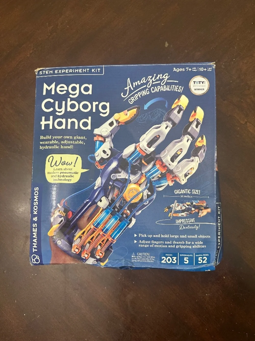 MEGA CYBORG HAND STEM EXPERIMENT KIT - BUILD YOUR OWN GIANT HYDRAULIC HAND